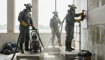 Water damage restoration team repairing a home in Thousand Oaks, CA during emergency cleanup