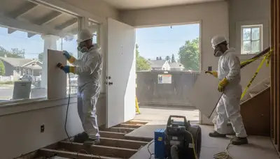 Water damage restoration team serving Thousand Oaks, CA for emergency water extraction and cleanup