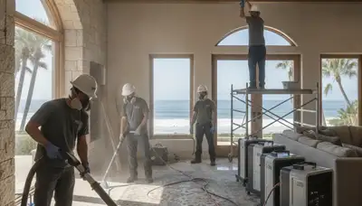 Water damage restoration team serving Thousand Oaks, CA, for emergency cleanup and drying