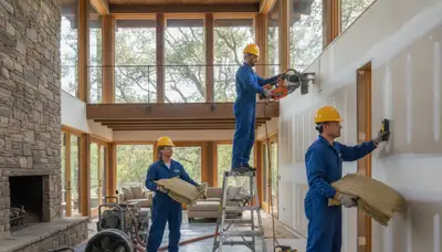 Water damage restoration team in Thousand Oaks, CA providing professional cleanup and drying services